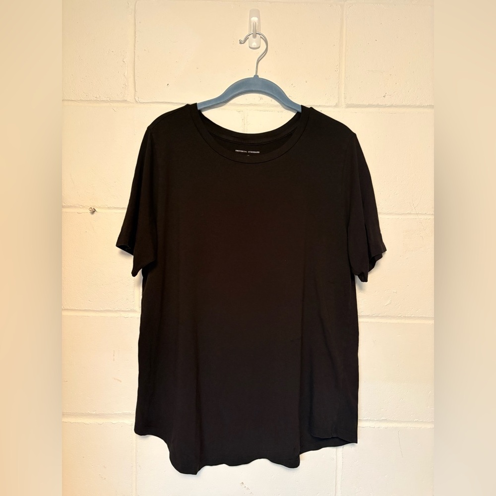 Universal Standard Black Crew Neck Tee